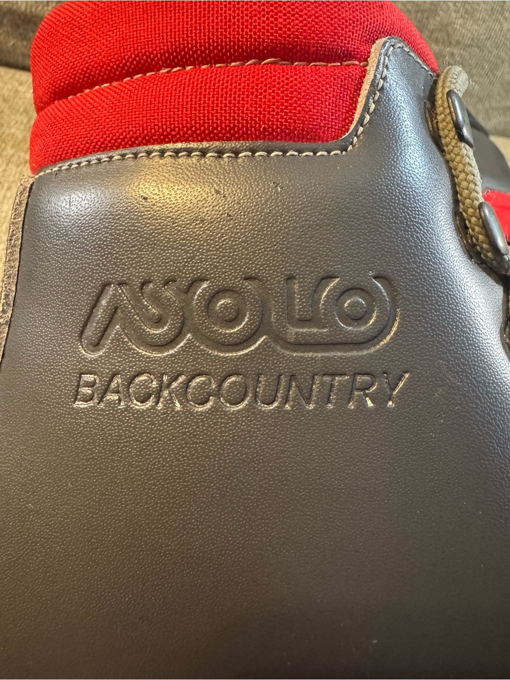 Asolo Vintage Backcountry Nordic Telemark Black ski boots Size 7 - Picture 7 of 15